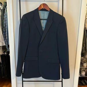 Dark blue Topman suit jacket 36R